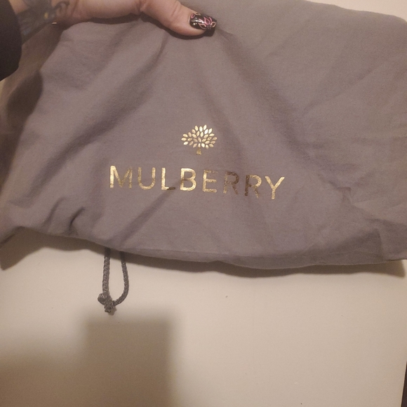 Mulberry Lily Medium in Indigo Lamb Nappa with Shiny Silver Hardware - Picture 13 of 13